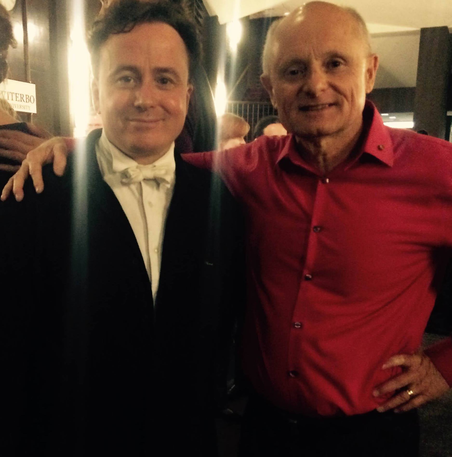 With conductor Alexander Platt at the premiere os Symhony No. 1 with the La Crosse Symphony